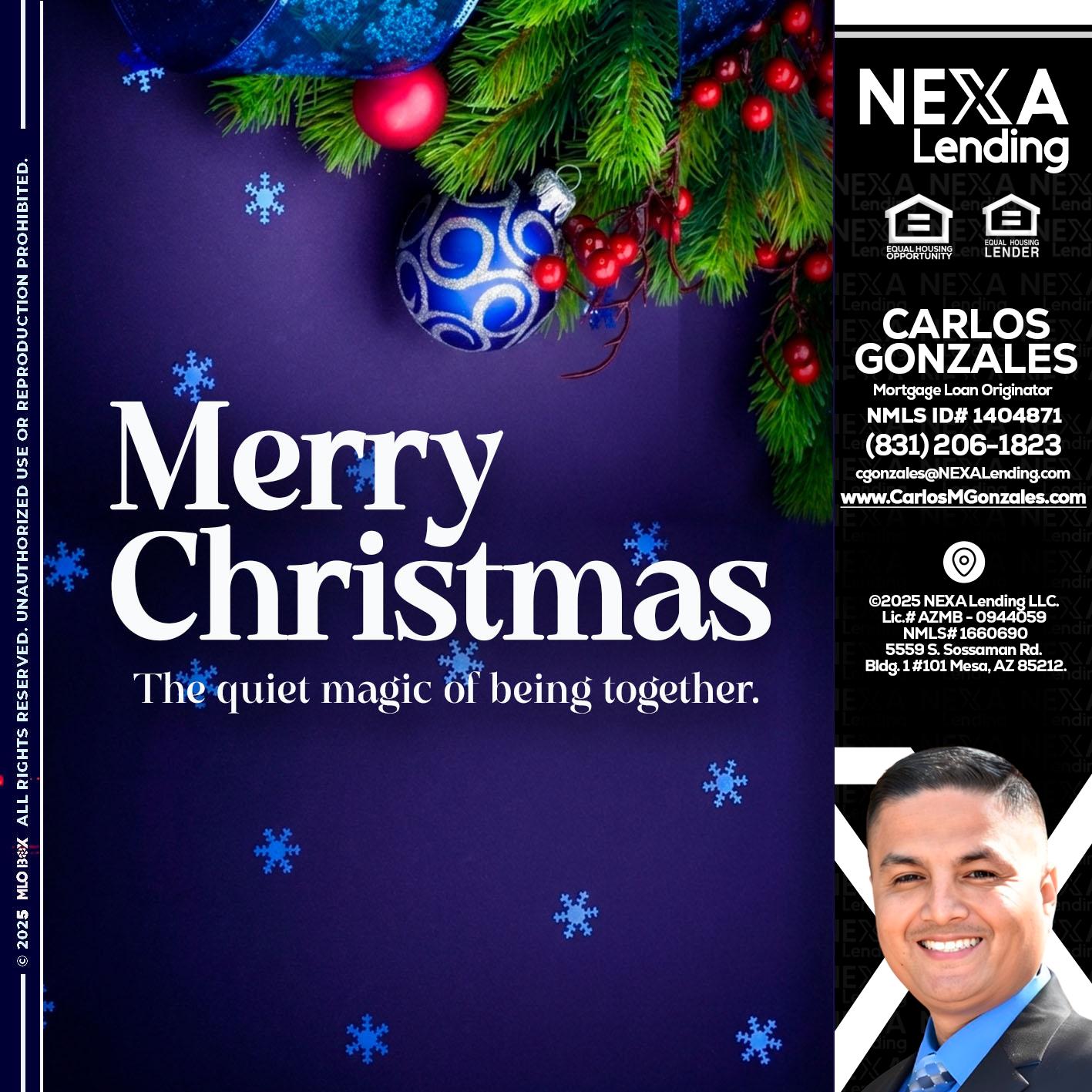 merry christmas - Carlos Gonzales -Mortgage Loan Originator