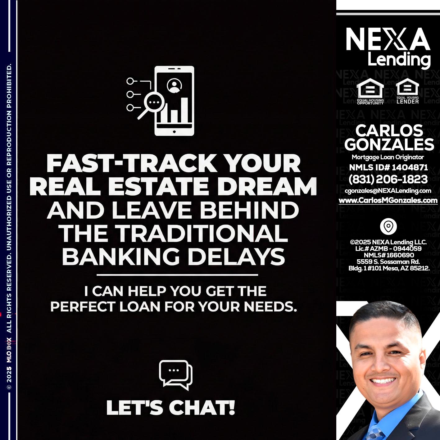 FAST TRACK - Carlos Gonzales -Mortgage Loan Originator