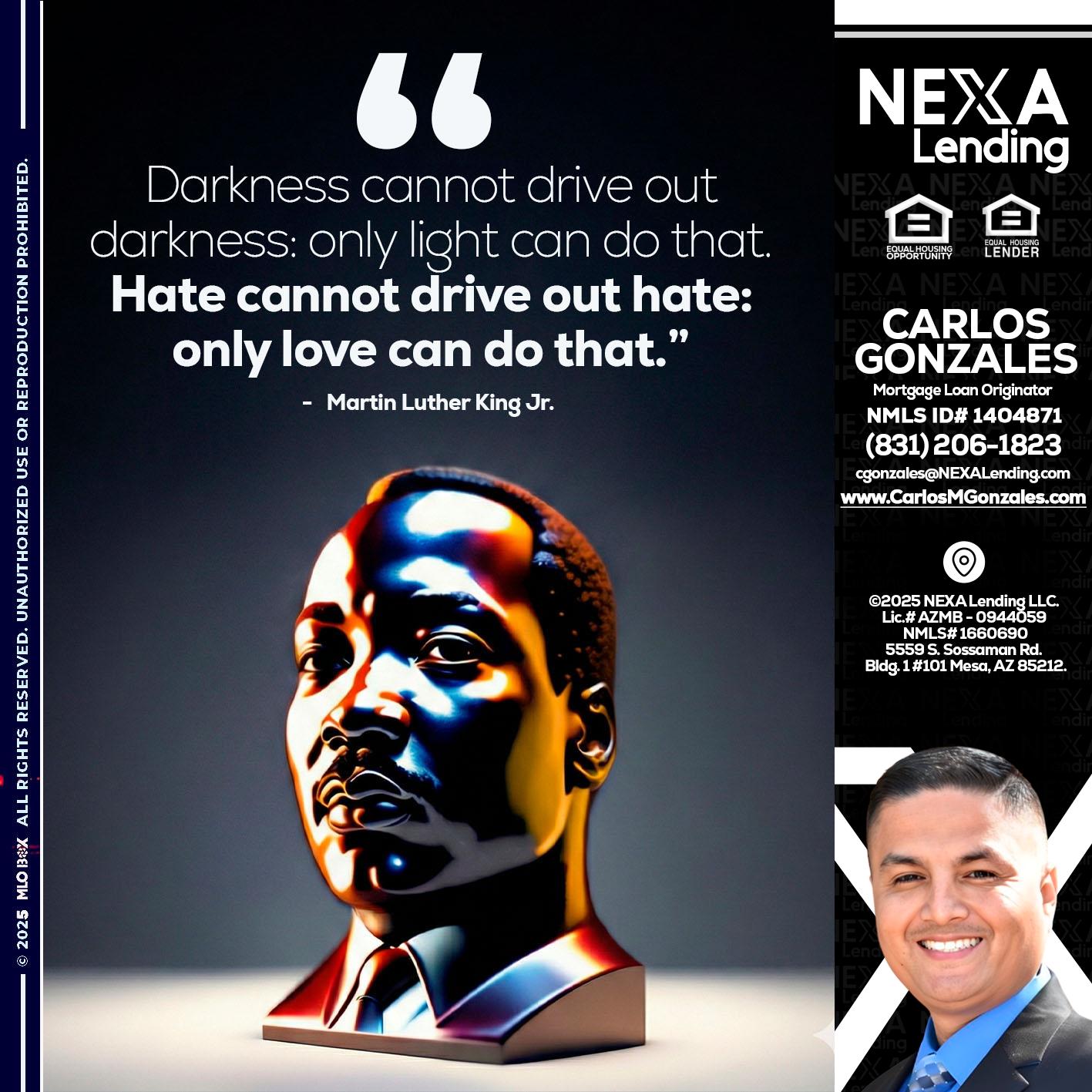 MLK 2026 - Carlos Gonzales -Mortgage Loan Originator