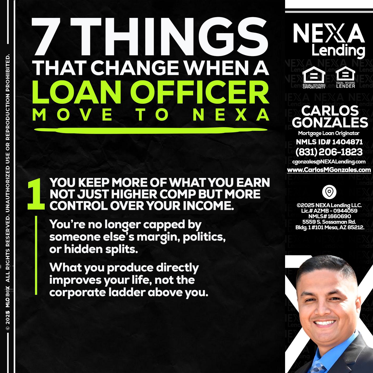 7 THINGS (1) - Carlos Gonzales -Mortgage Loan Originator