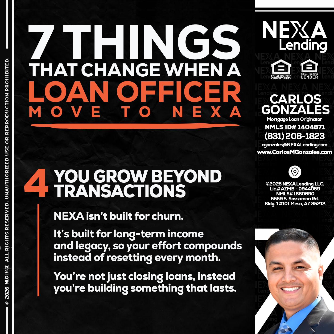 7 THINGS (4) - Carlos Gonzales -Mortgage Loan Originator