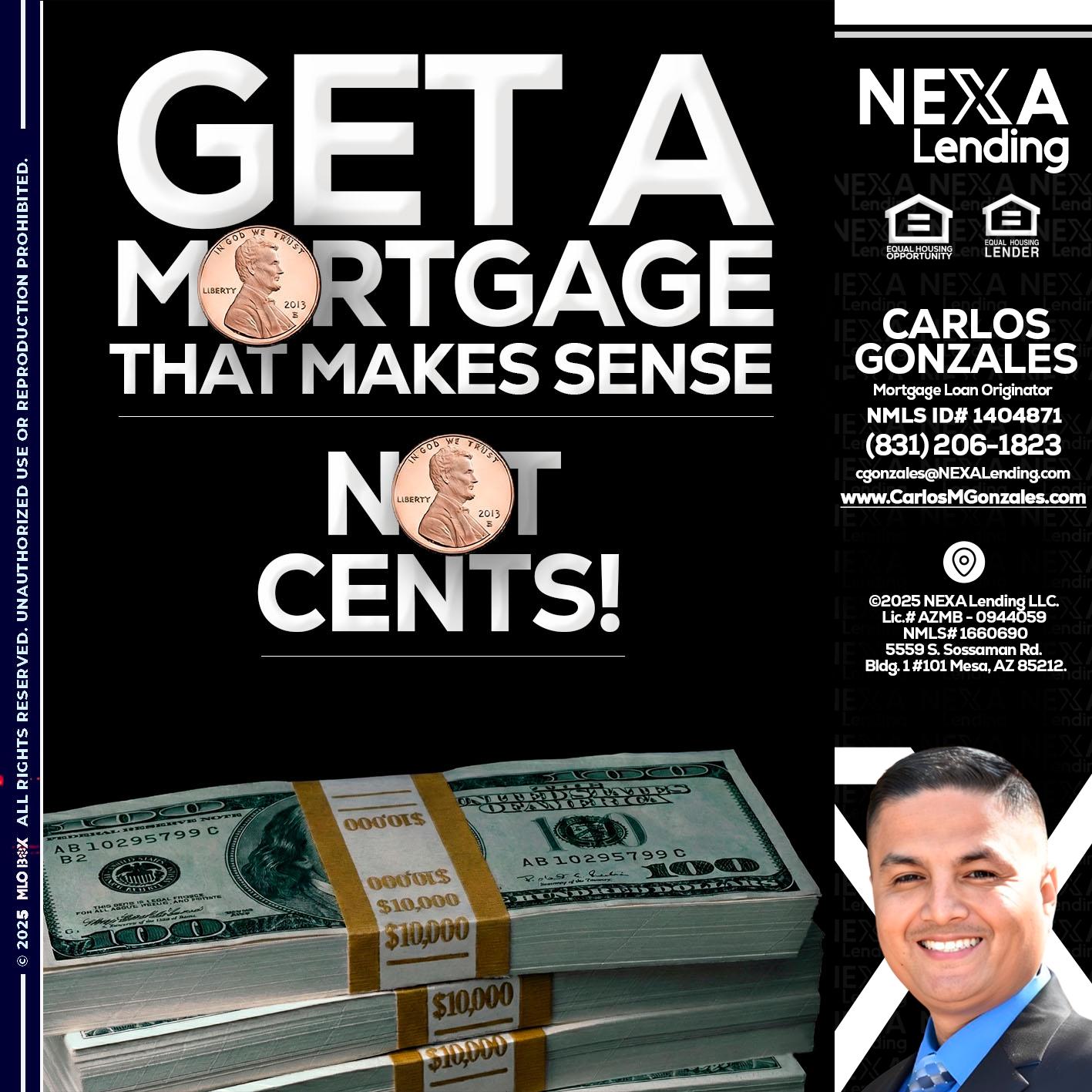 get a mortgage - Carlos Gonzales -Mortgage Loan Originator