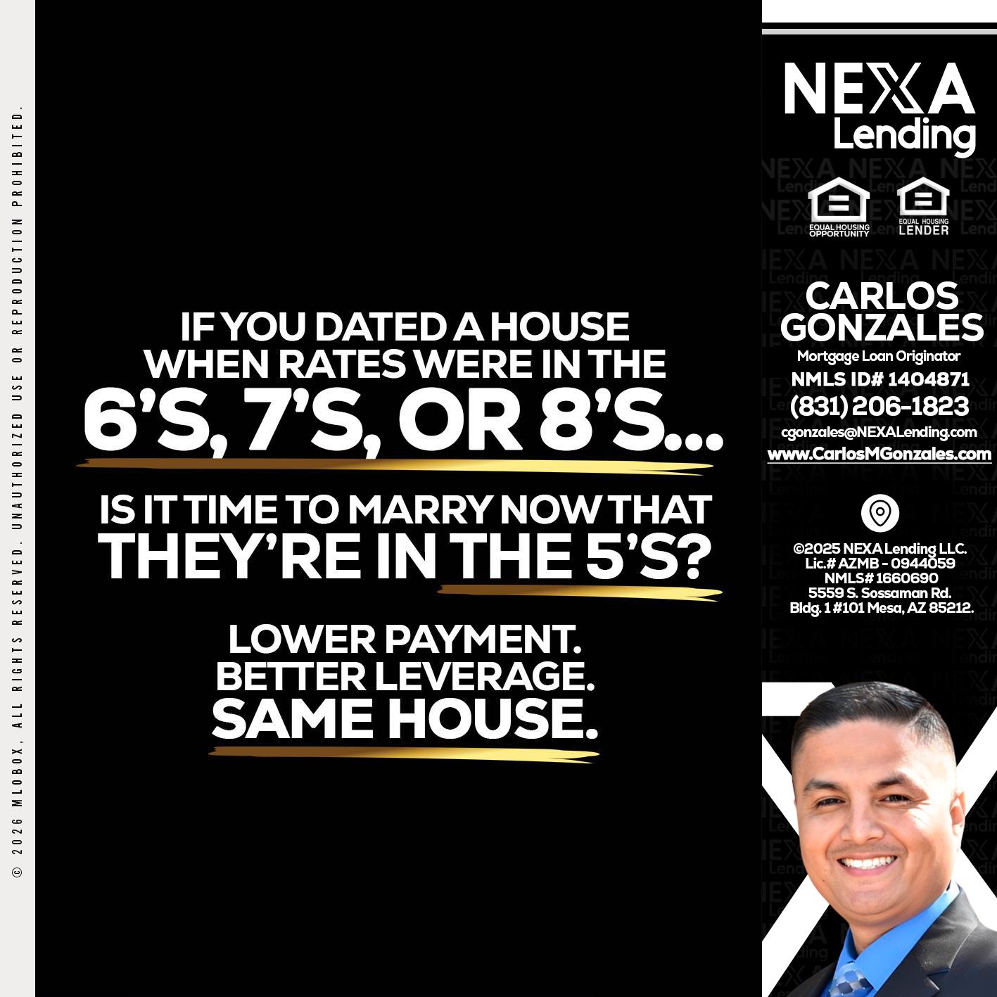 if you dated a house - Carlos Gonzales -Mortgage Loan Originator
