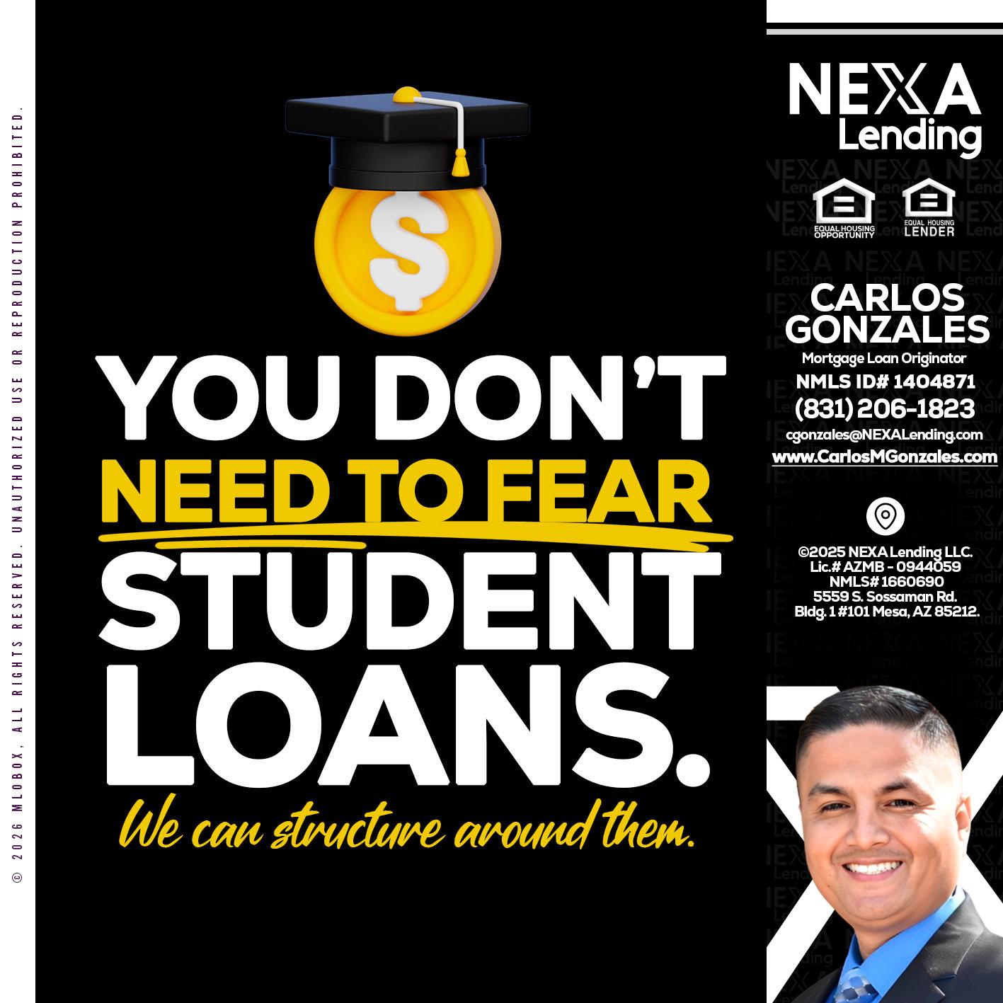 YOU DONT NEED - Carlos Gonzales -Mortgage Loan Originator