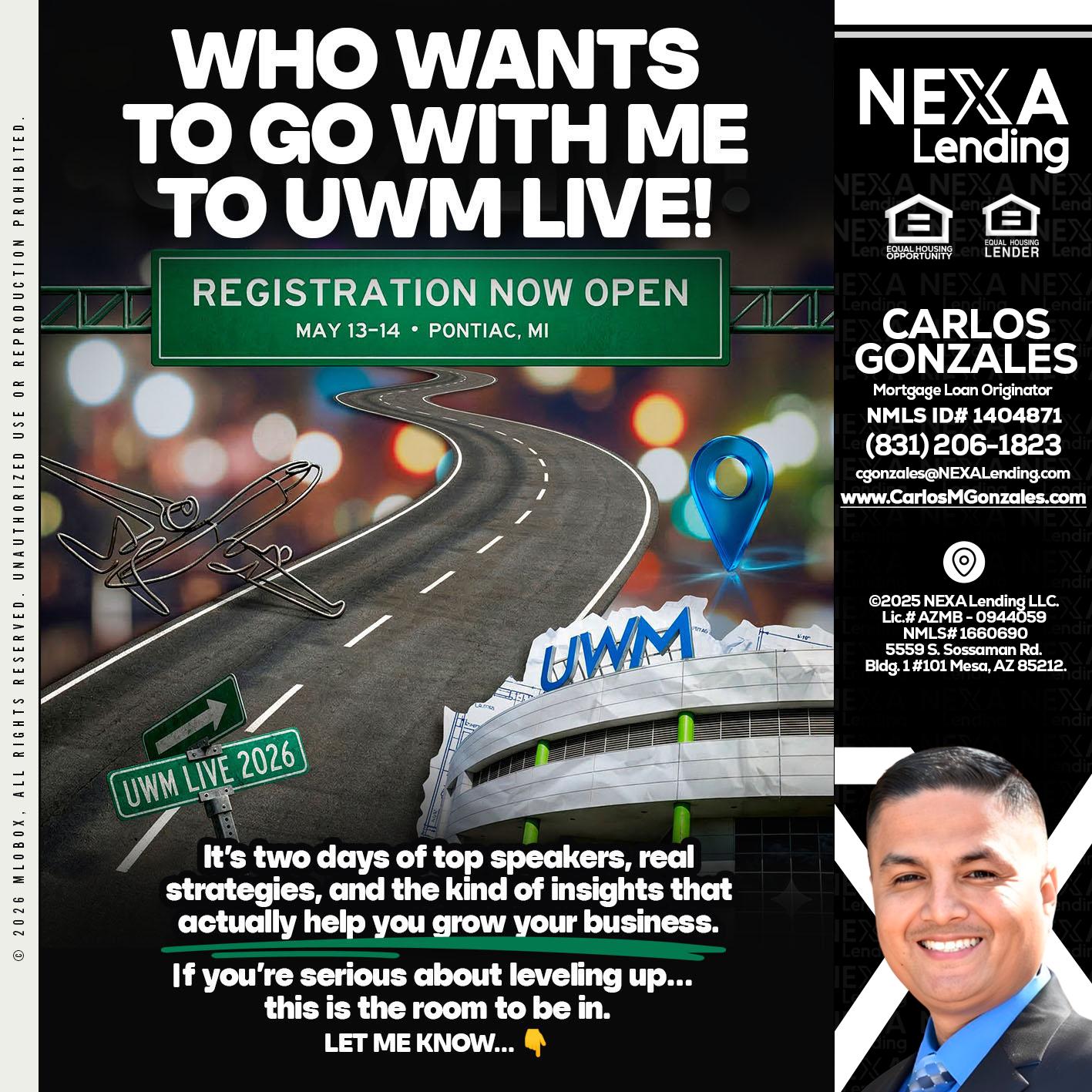 WHO WANTS - Carlos Gonzales -Mortgage Loan Originator