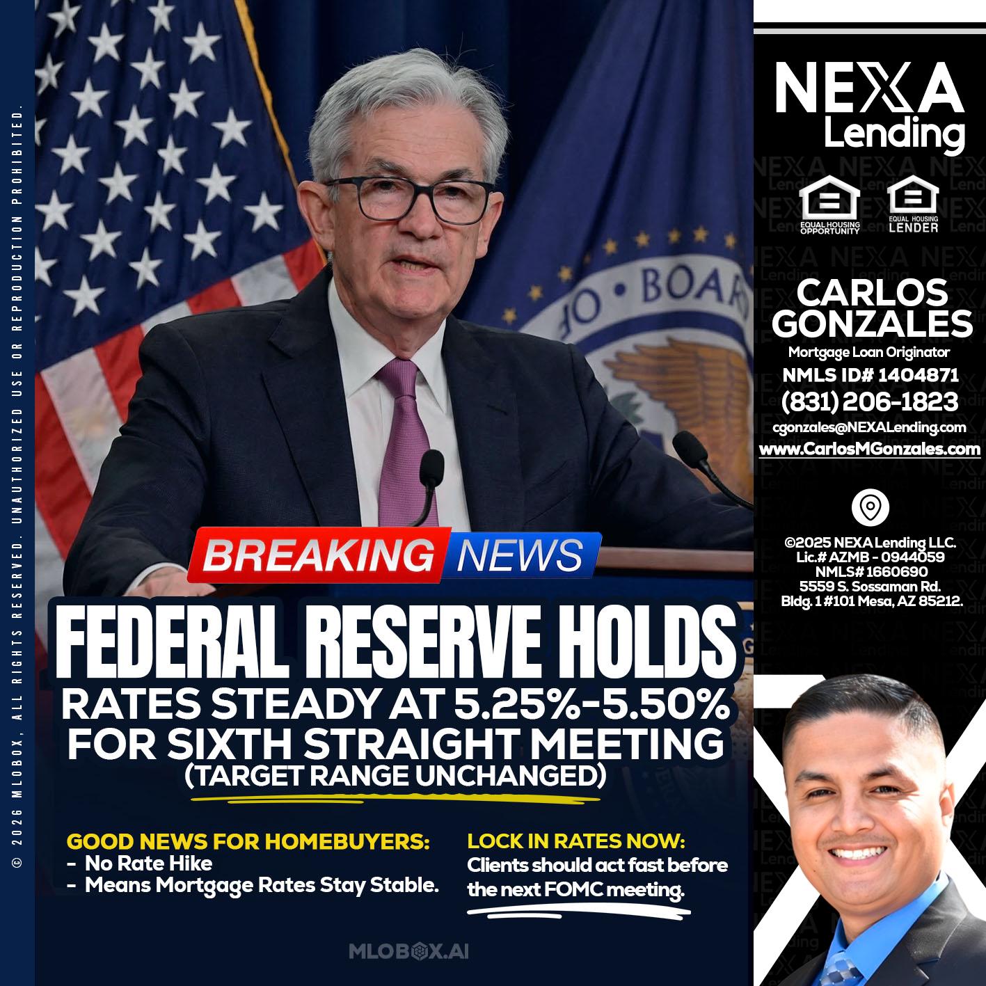 federal reserve - Carlos Gonzales -Mortgage Loan Originator