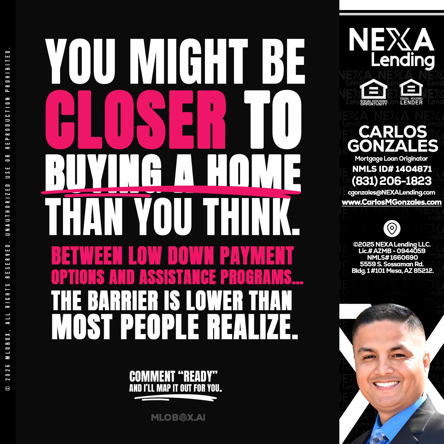 YOU MIGHT BE - Carlos Gonzales -Mortgage Loan Originator