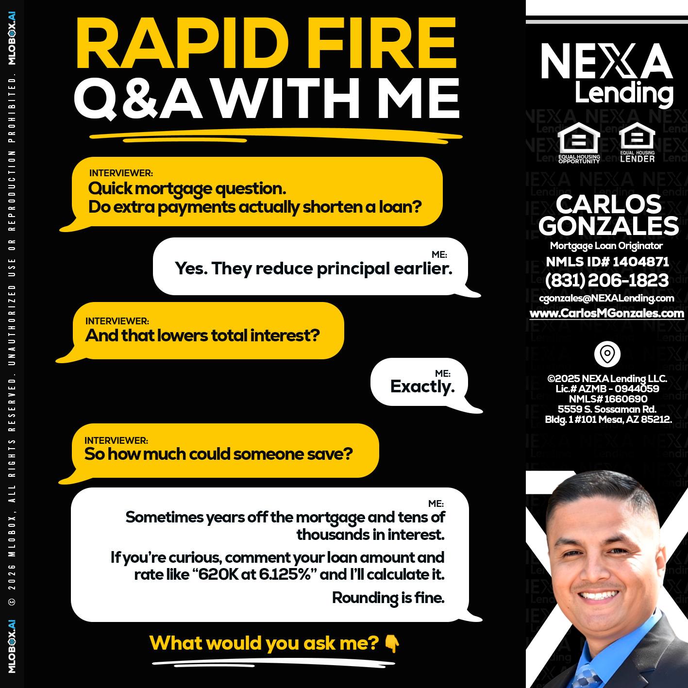 RAPID FIRE QA - Carlos Gonzales -Mortgage Loan Originator