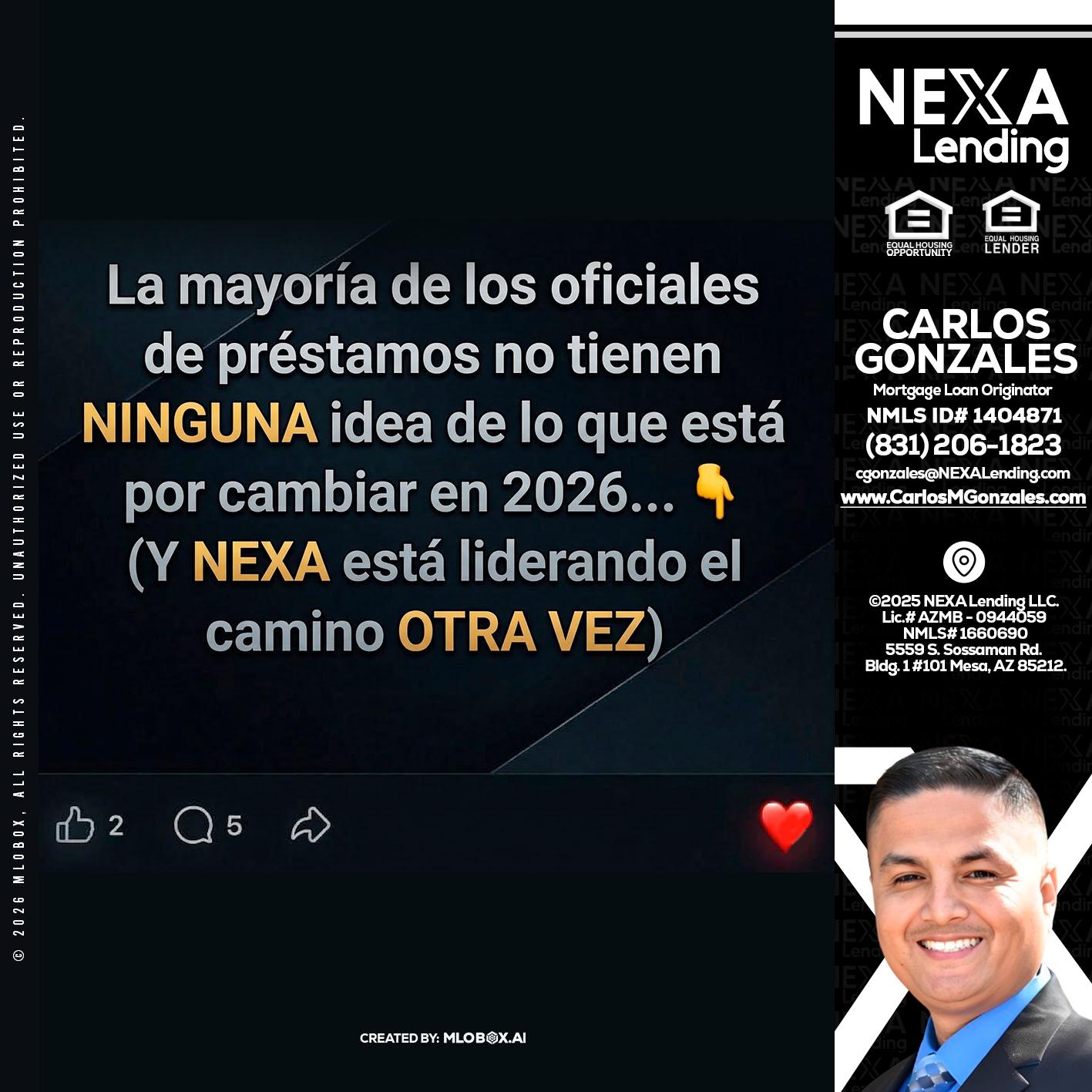 la mayoría de - Carlos Gonzales -Mortgage Loan Originator