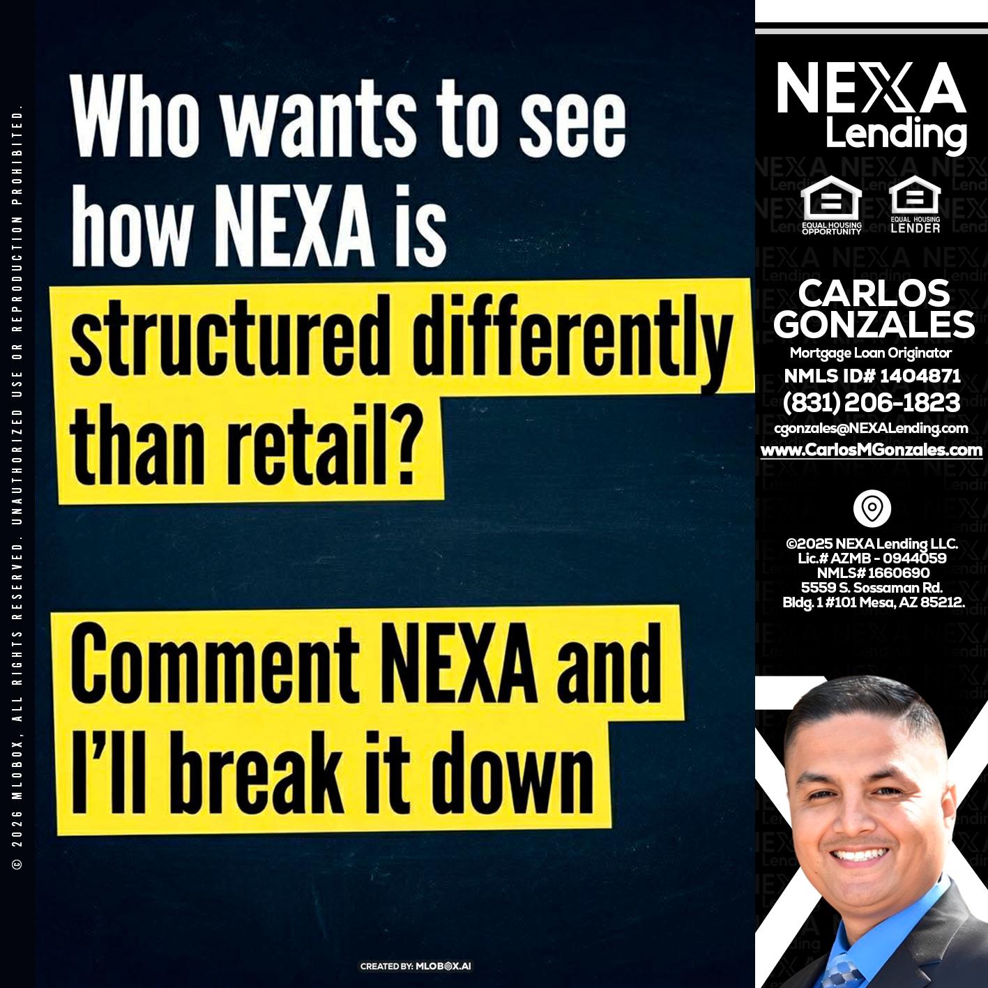 who want to see - Carlos Gonzales -Mortgage Loan Originator