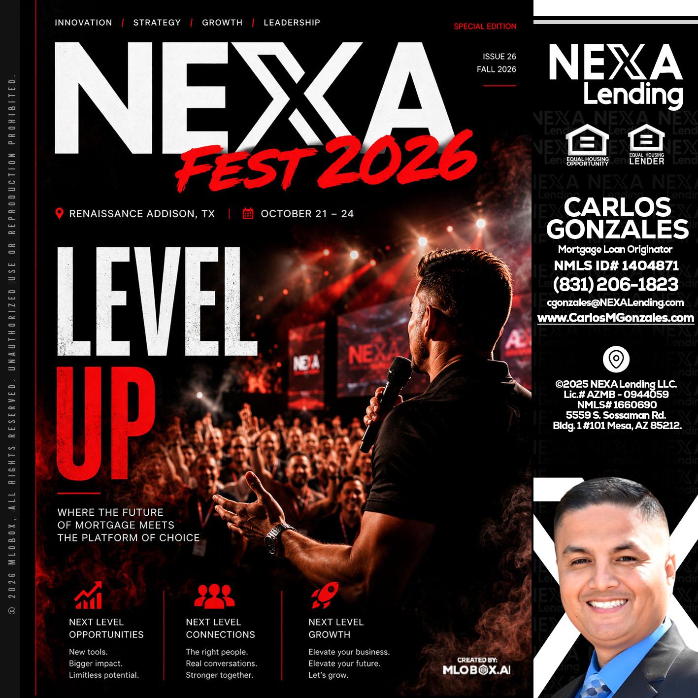 NEXA FEST 2026 - Carlos Gonzales -Mortgage Loan Originator