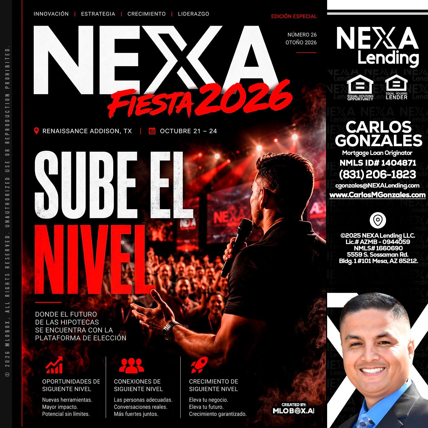 NEXA fiesta 2026 - Carlos Gonzales -Mortgage Loan Originator