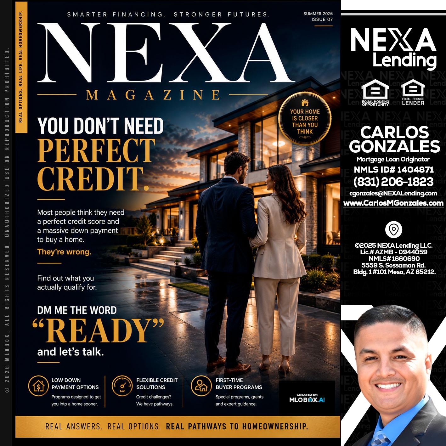 NEXA MAGAZINE - Carlos Gonzales -Mortgage Loan Originator