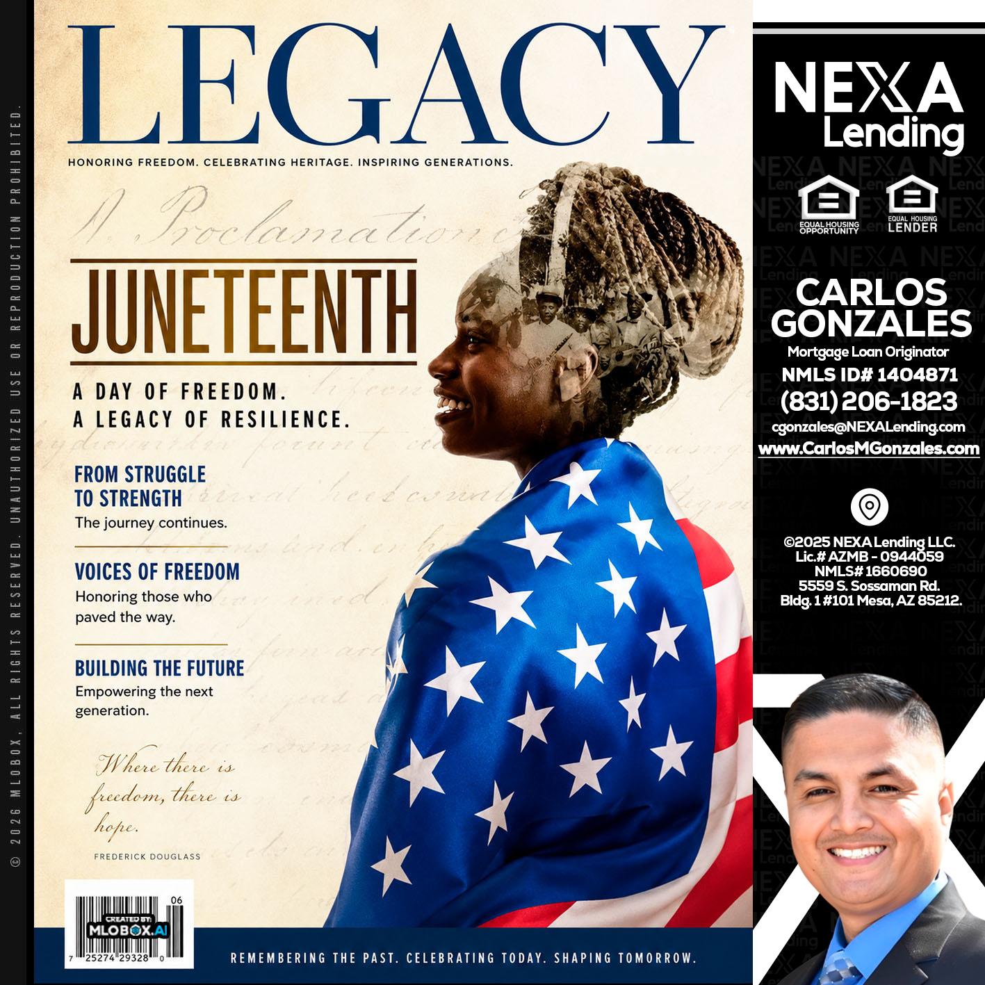 LEGACY - Carlos Gonzales -Mortgage Loan Originator