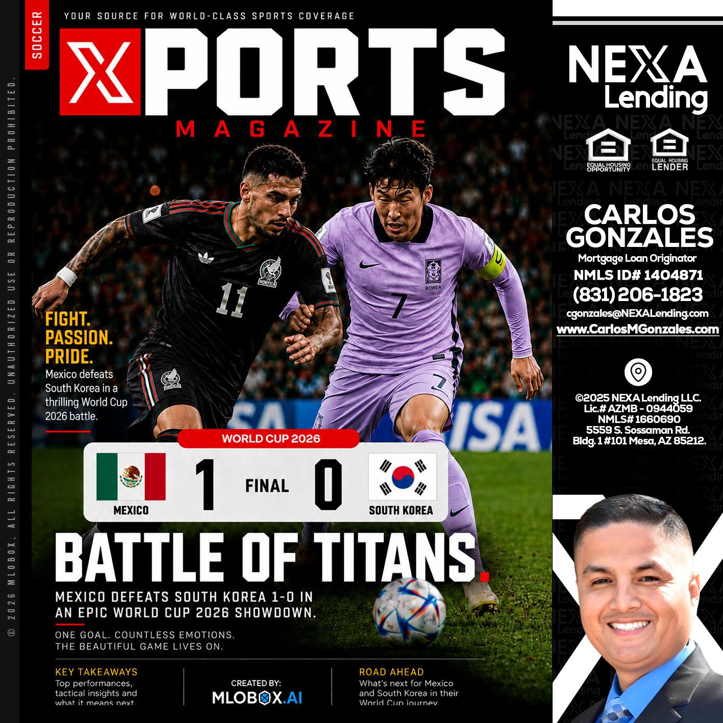 XPORTS MAGAZINE - Carlos Gonzales -Mortgage Loan Originator