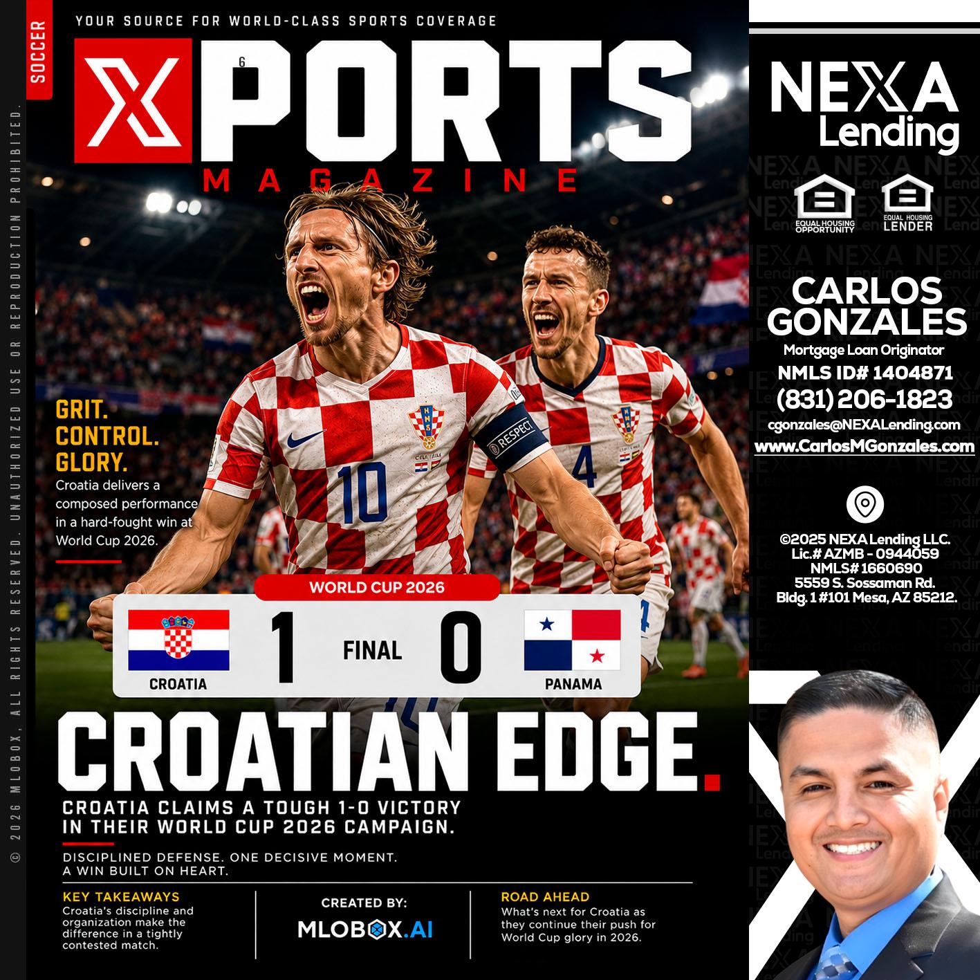 CROATIA 1-0 PANAMA - Carlos Gonzales -Mortgage Loan Originator