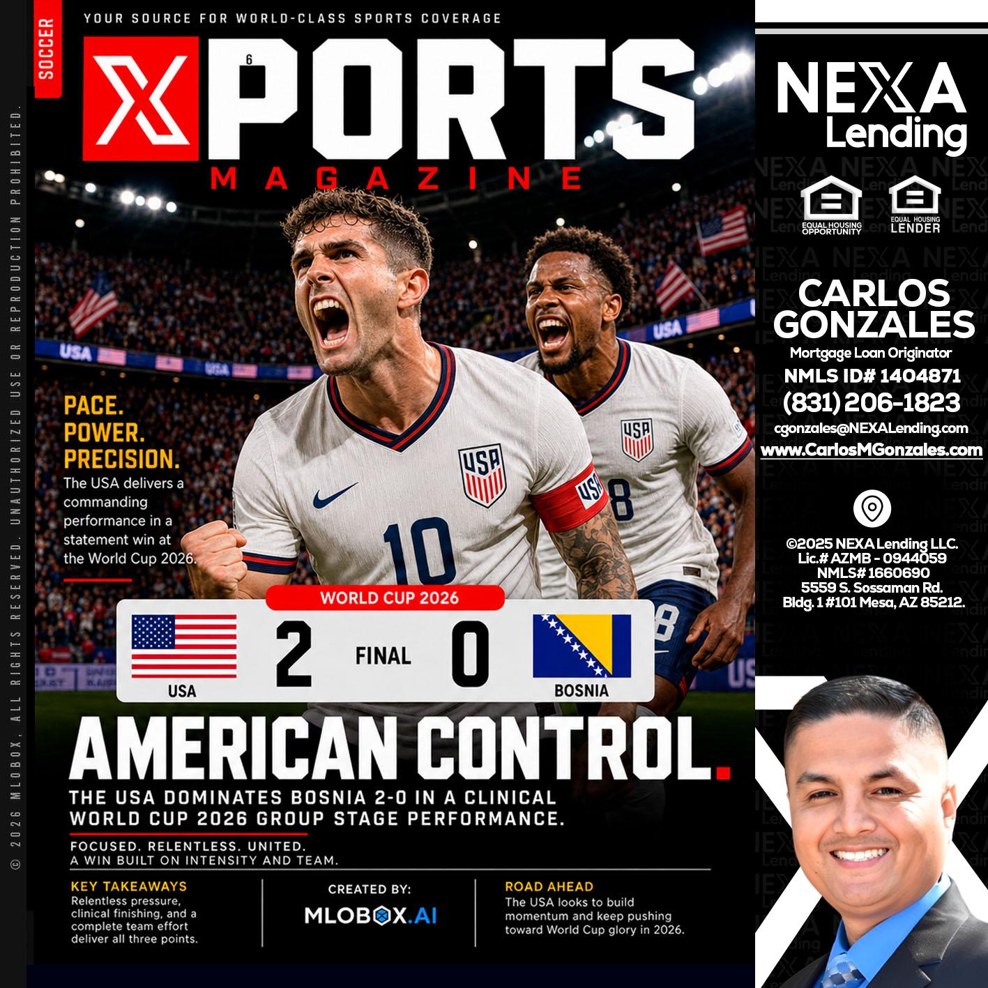 AMERICAN CONTROL - Carlos Gonzales -Mortgage Loan Originator