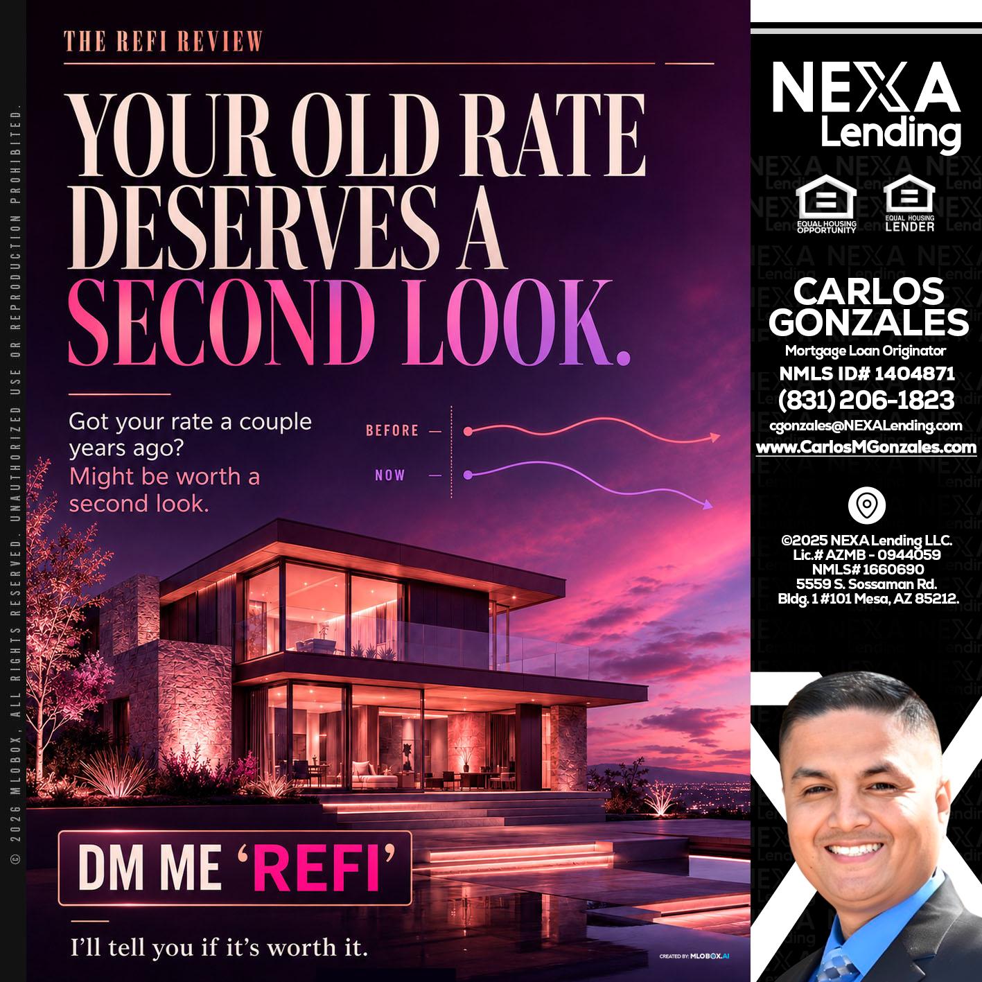 YOUR OLD - Carlos Gonzales -Mortgage Loan Originator